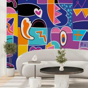 STÉPHAN - Papier peint urbain arty salon