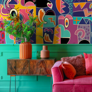 STÉPHAN - Papier peint urbain arty soubassement