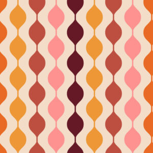 YAËLLE - Papier peint groovy ondulé