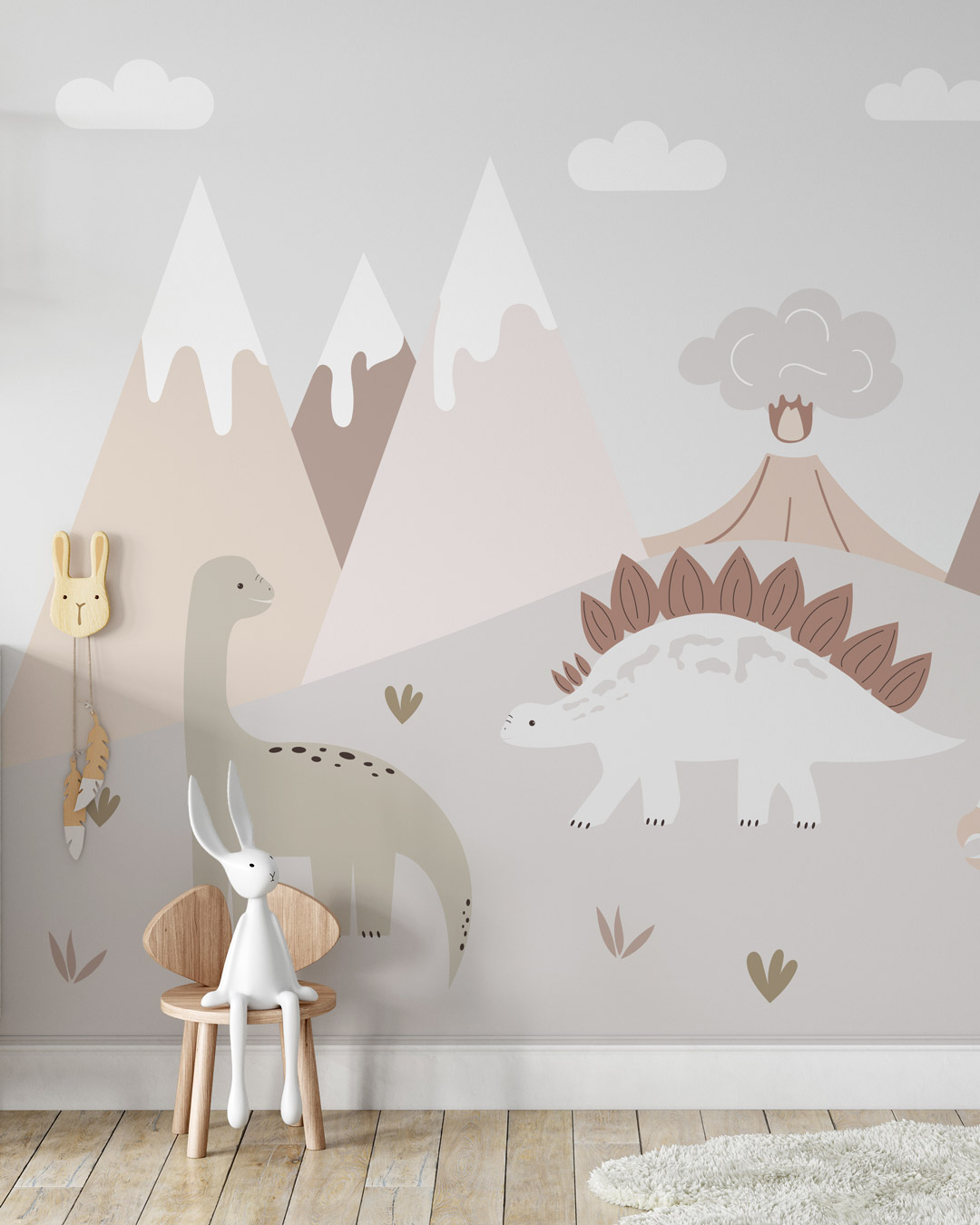 LOUKA - Papier peint panoramique dinosaure enfant