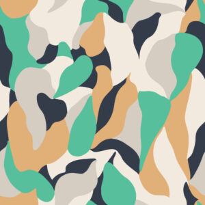 BÉRÉNICE - Papier peint formes abstraites et douces vert