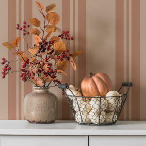 FIDELE - Papier peint rayures et petits chevrons cuisine