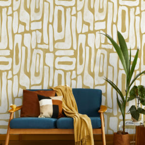 MANEL - Papier peint abstrait formes irrégulières