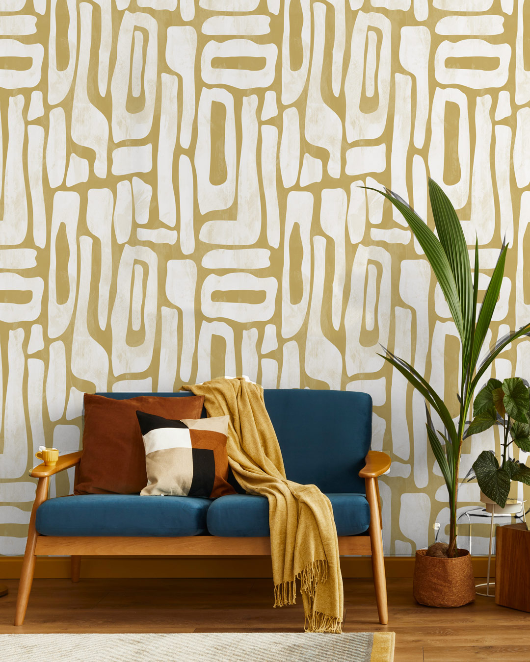 MANEL - Papier peint abstrait formes irrégulières