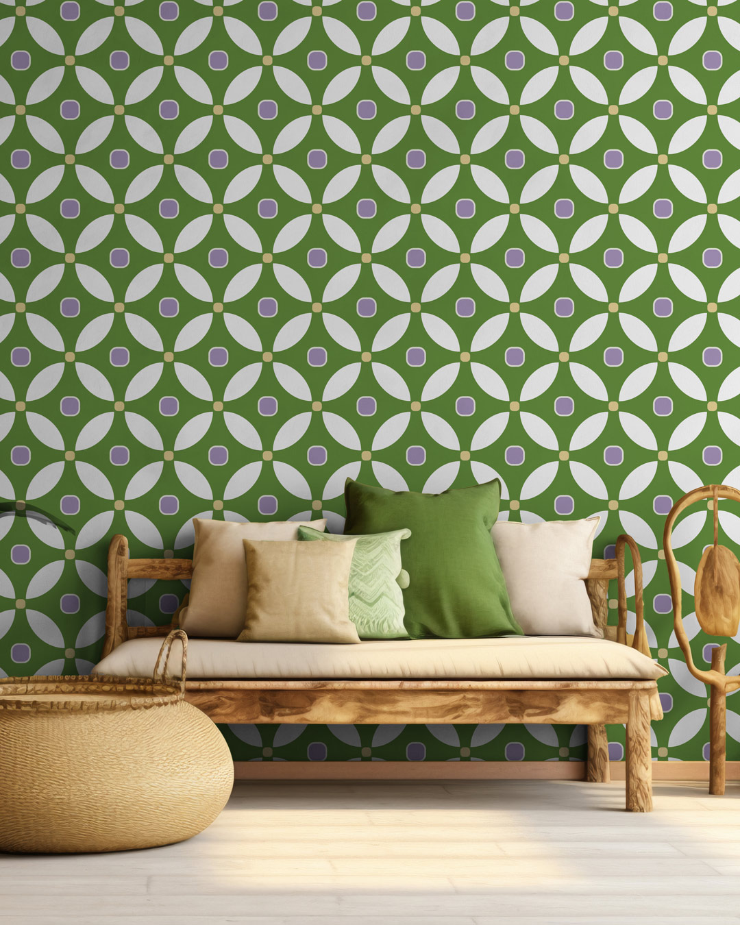 MARLÈNE - Papier peint rosace art déco