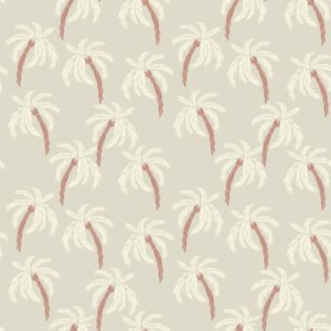 SILLY - Tapisserie motif palmier beige