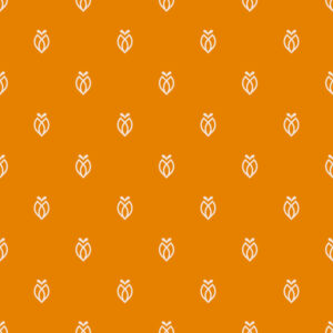 ABEL - Papier peint motif cigale des garrigues orange