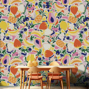 CLEO - Tapisserie salade de fruit salle à manger