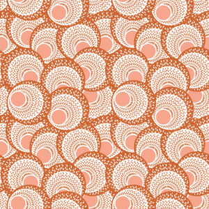 DORINE - Papier peint wax cercles doux