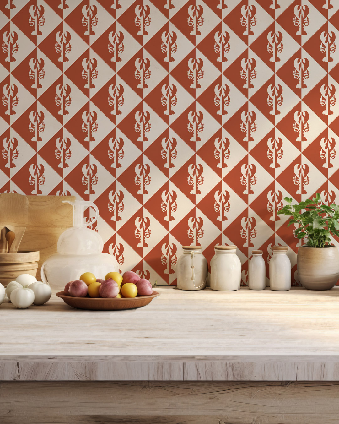 SÉBASTIEN-Papier peint homard