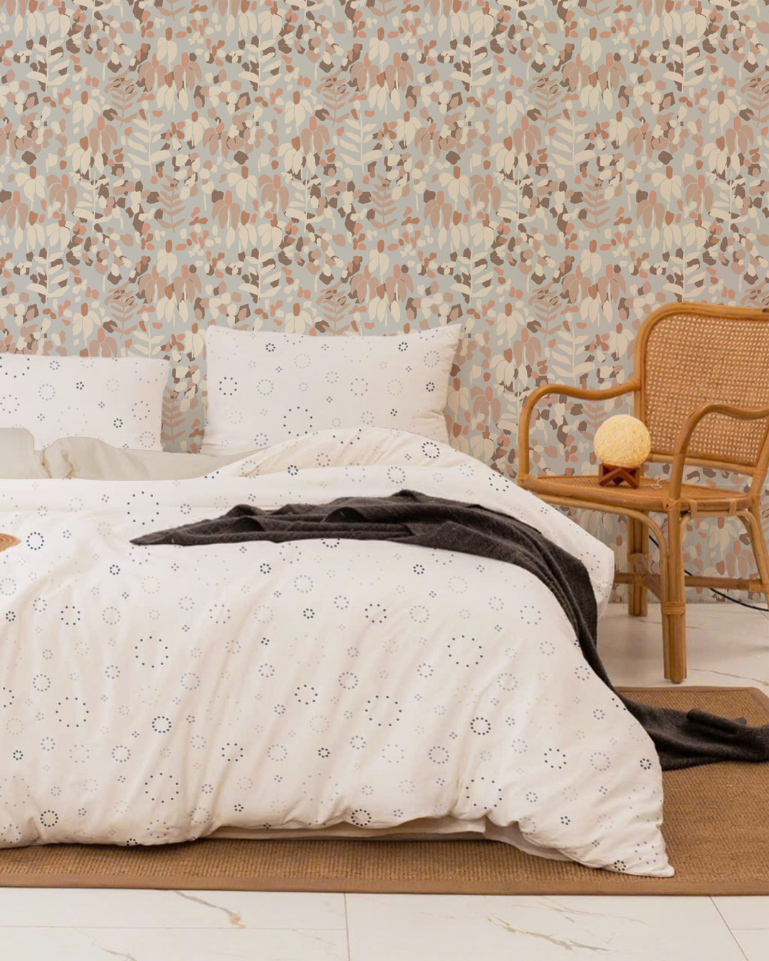 VIRGIL- Papier peint marguerite pastel chambre