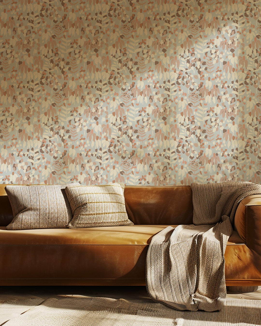 VIRGIL- Papier peint marguerite pastel salon