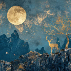 CIELA - Papier peint panoramique montagne hivernale