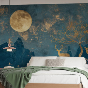 CIELA - Papier peint panoramique montagne hivernale chambre