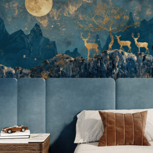 CIELA - Papier peint panoramique montagne hivernale chambre garçon