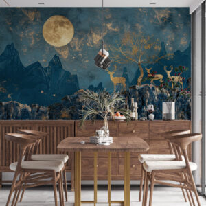 CIELA - Papier peint panoramique montagne hivernale salle à manger