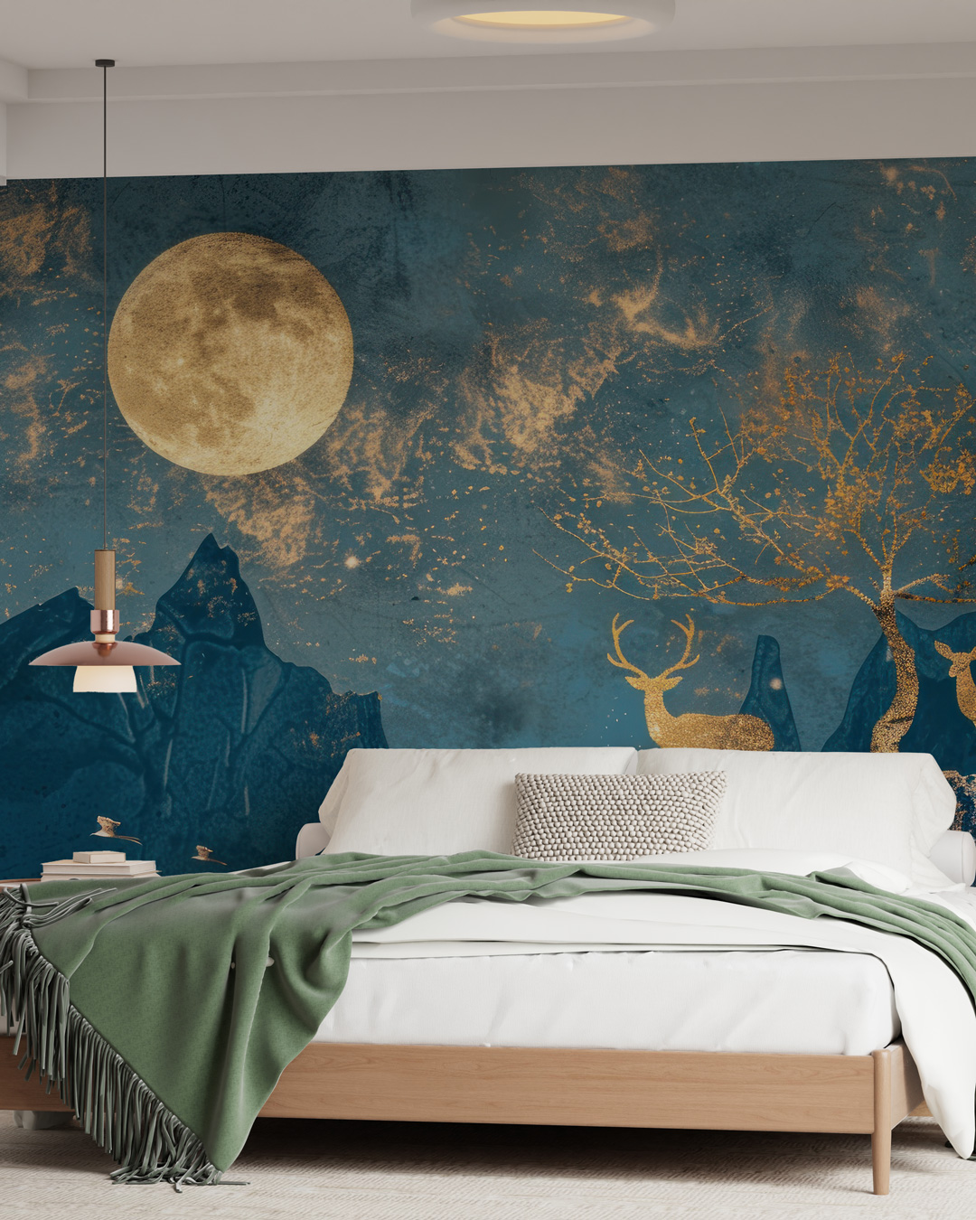 CIELA - Papier peint panoramique montagne hivernale chambre