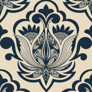 IKAL - Papier peint ethnique style inca monochrome