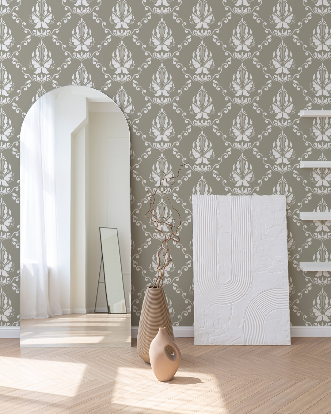 BENEDICT - Papier peint baroque élégant chambre 2