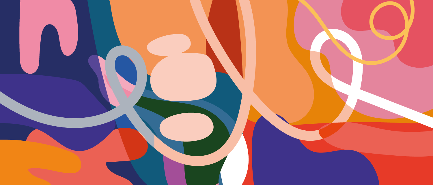 JACQUELINE - Papier peint panoramique grande fresque colorée