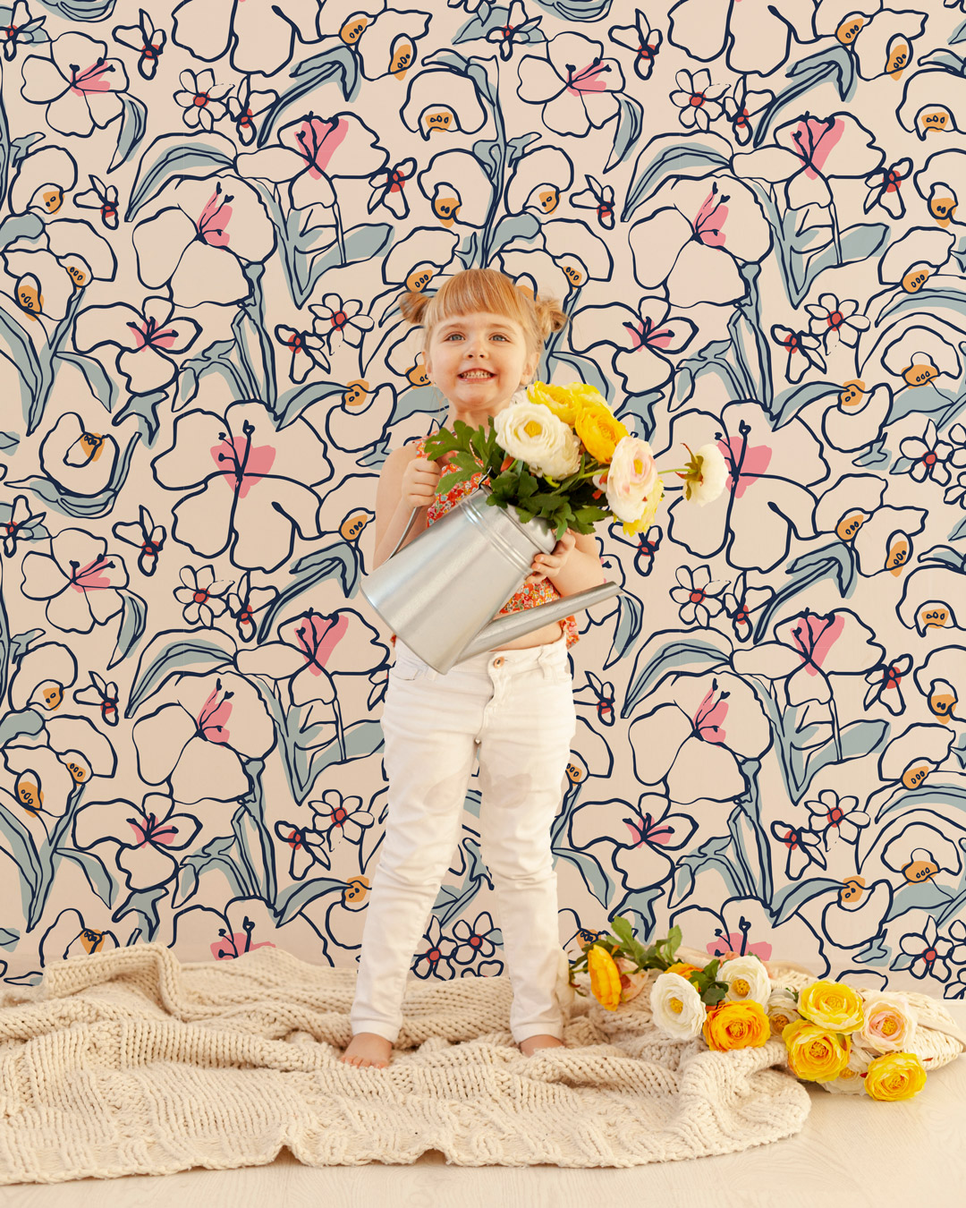 MINATO - Papier peint printemps japonais chambre fille