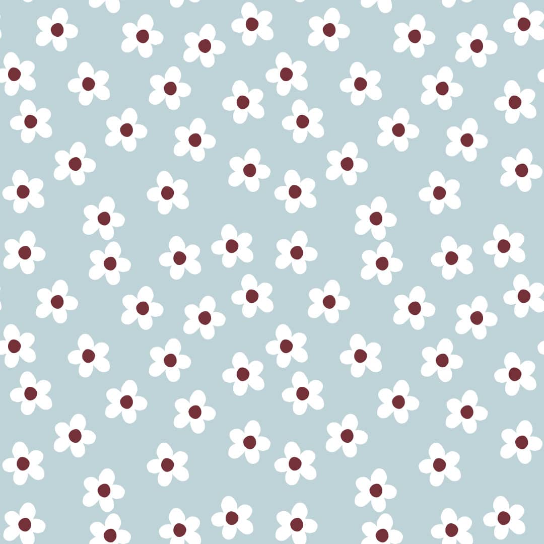 CYANE - Papier peint à fleurs chambre fille