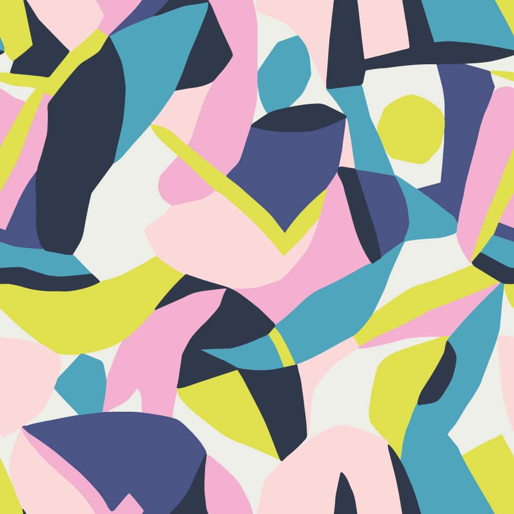 GLORIA - Papier peint arty fluo