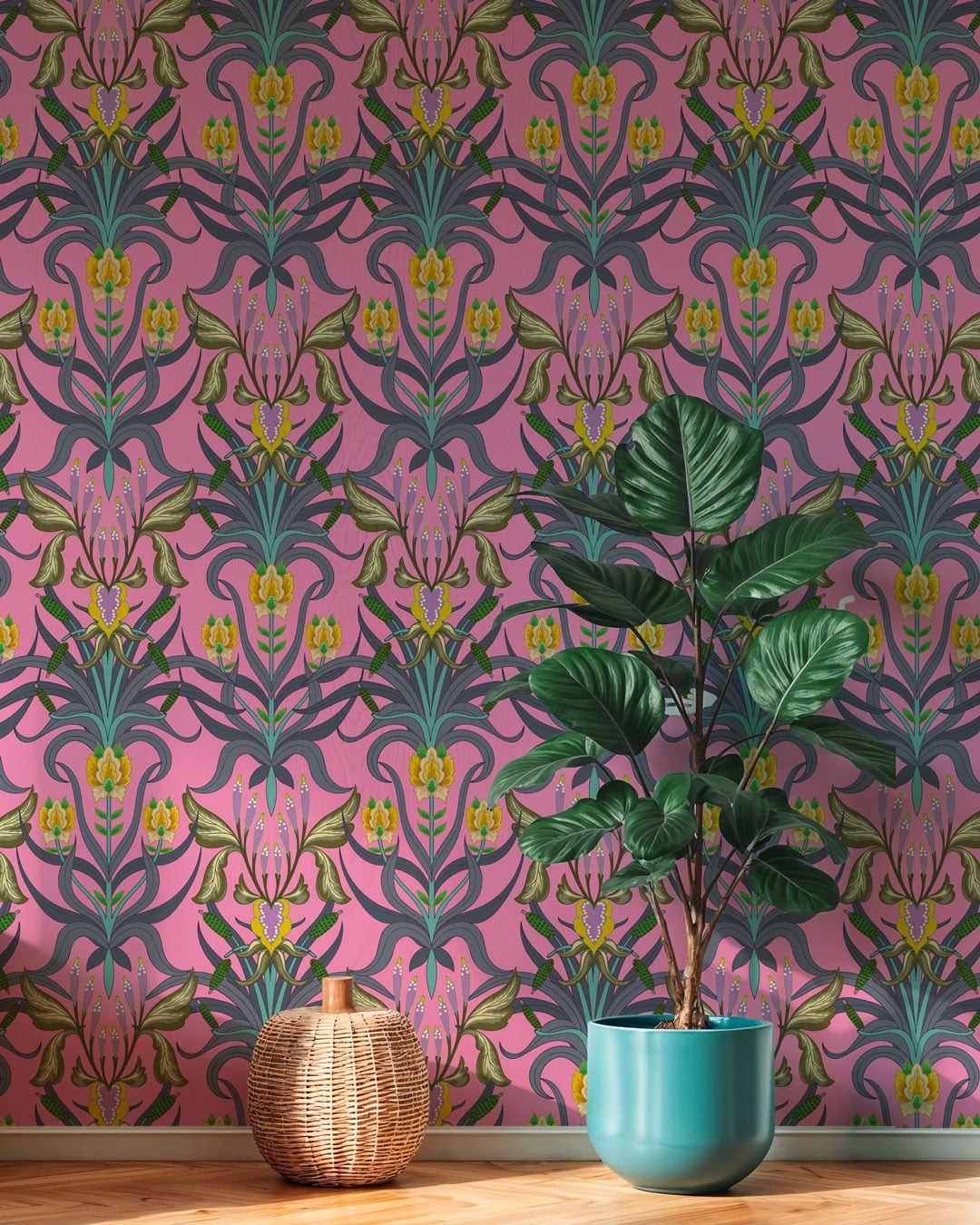 NICOLE - Papier peint art nouveau pop couloir