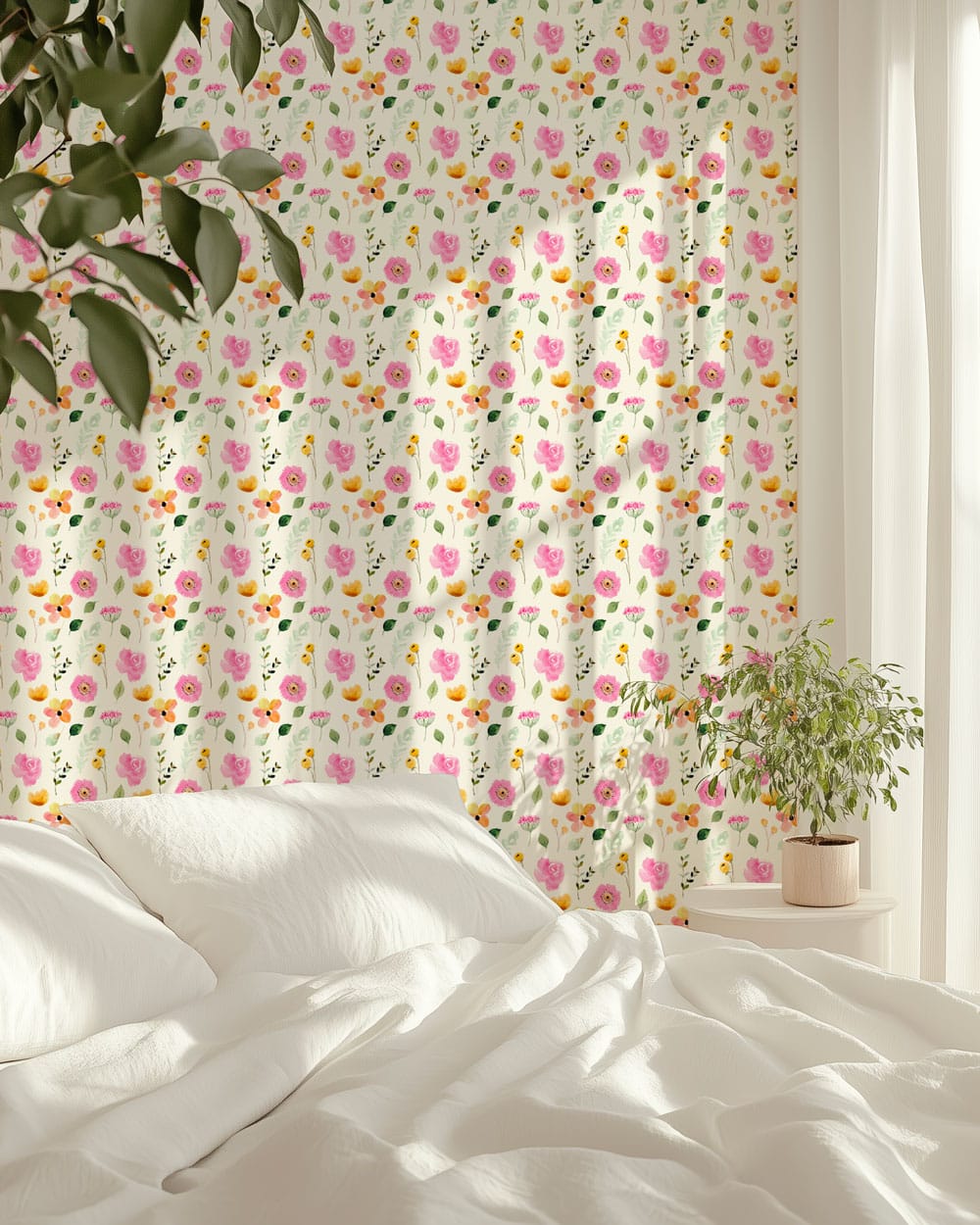 ROSALINE - Papier peint liberty girly chambre