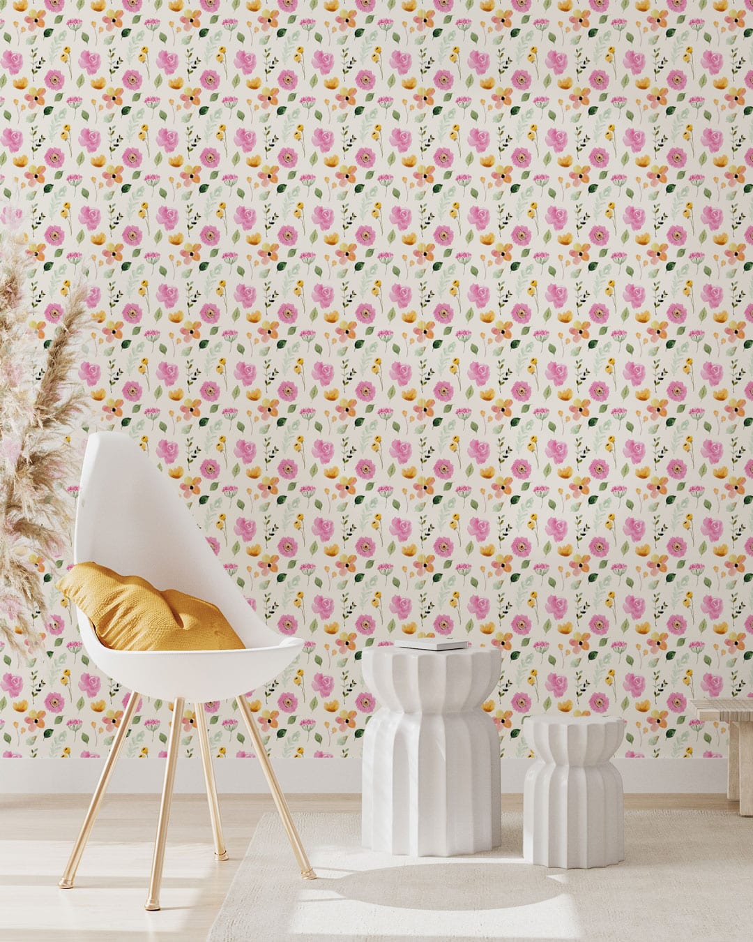 ROSALINE - Papier peint liberty girly salon