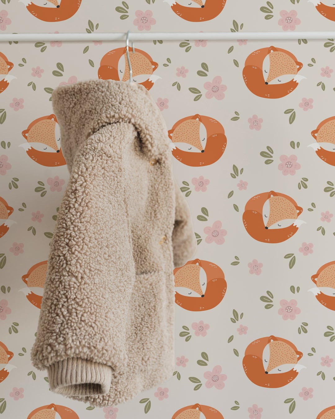 SHARINA - Papier peint renard chambre fille 3 ans