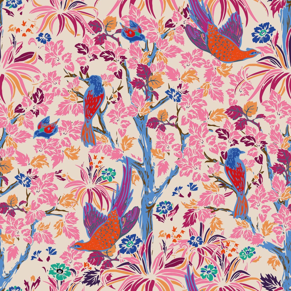 CIRCÉ - Papier peint bucolique oiseaux