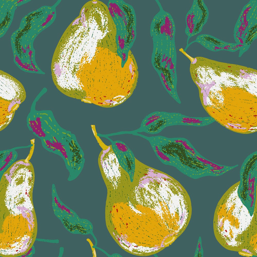 EZEQUIEL - Papier peint poire texturée vert