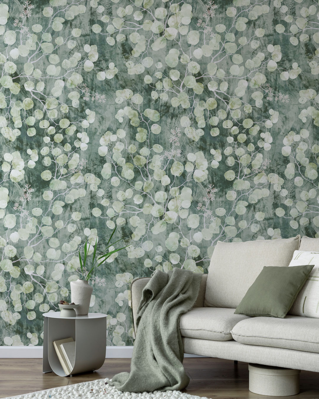 LUDOVIE - Papier peint monnaie du pape vert salon