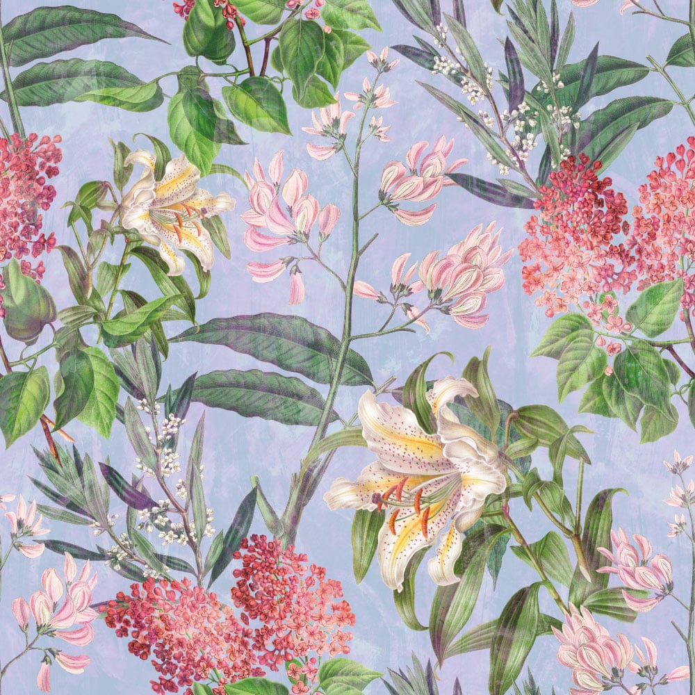 NALINI - Papier peint lys vintage