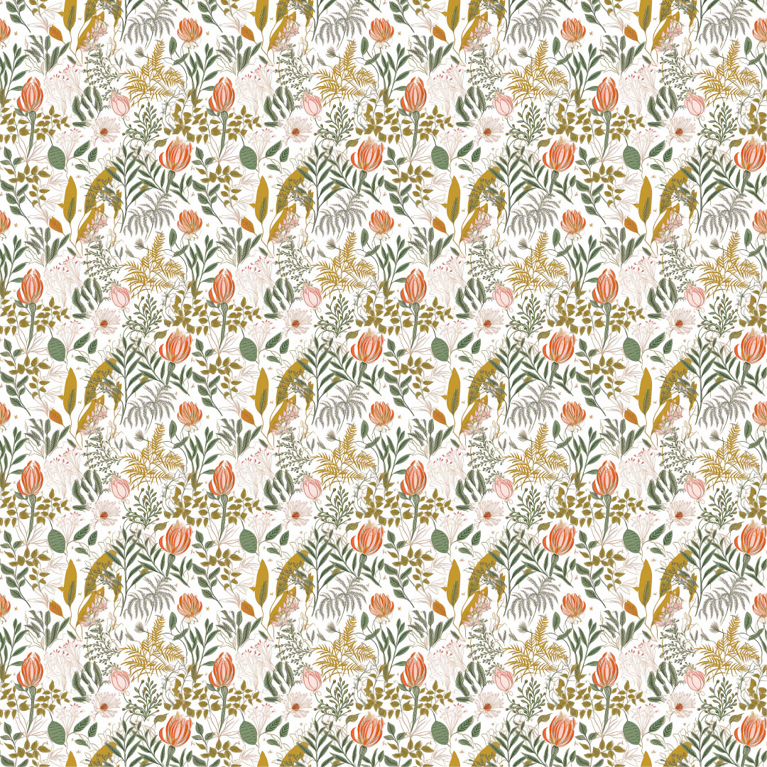 ROMAIN - Papier peint petites fleurs des champs