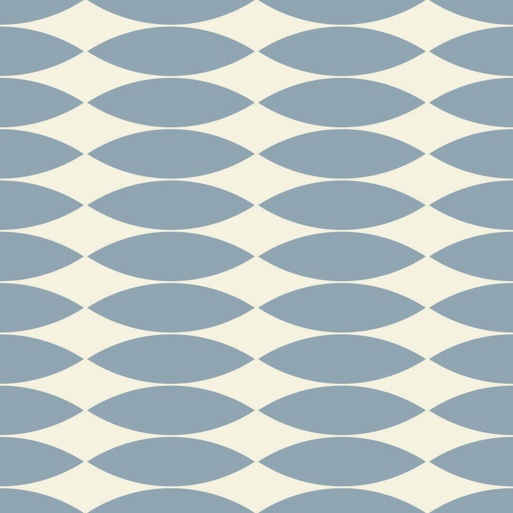 TINA - Papier peint effet calisson bleu