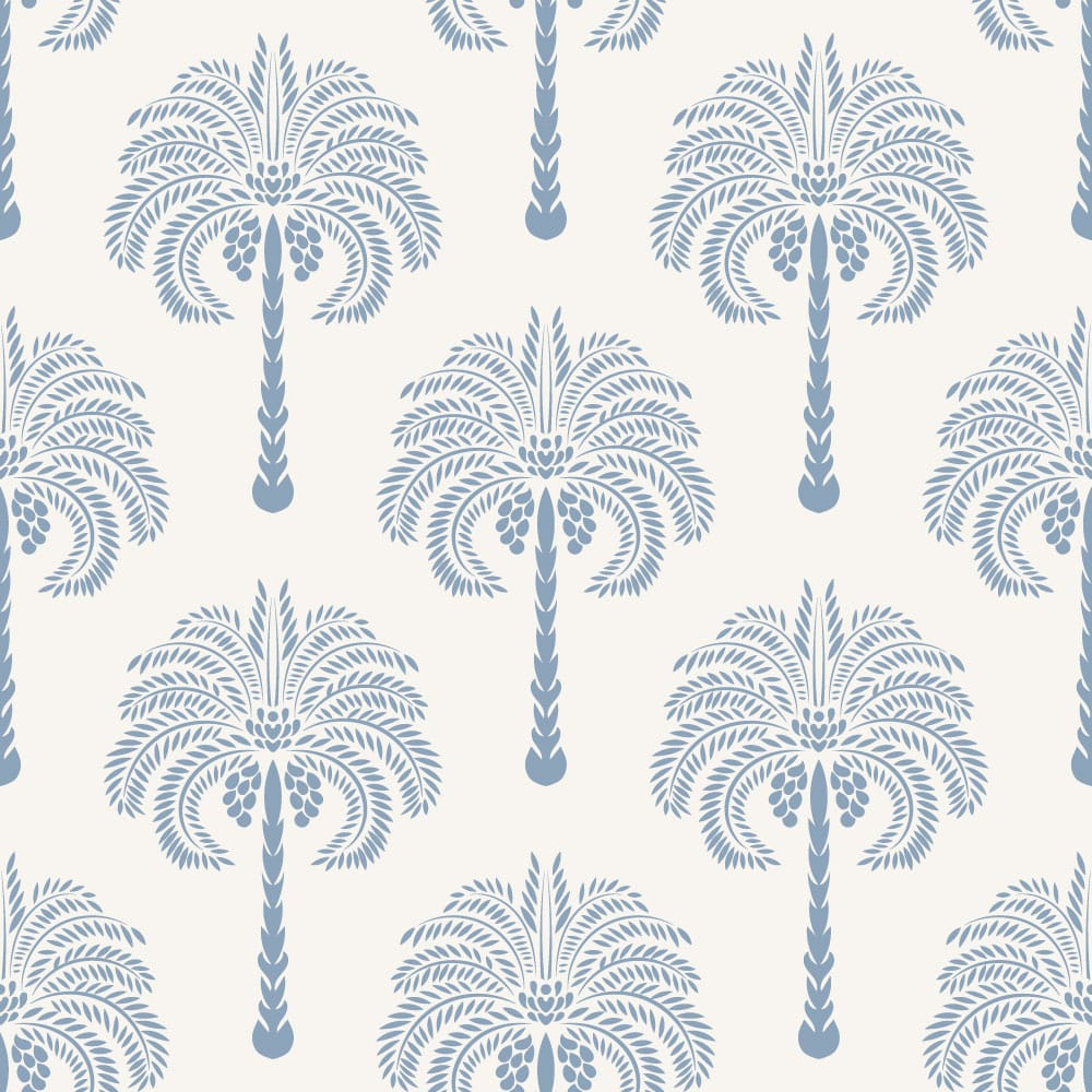GALINA---Papier-peint-palmier-style-rétro-bleu
